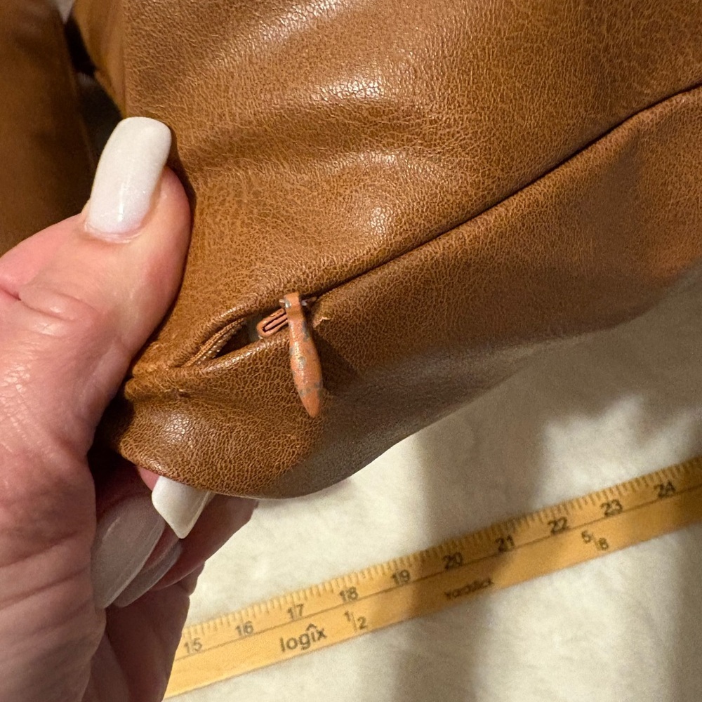 Brown Leather Throw Pillows - Picture 4 of 8